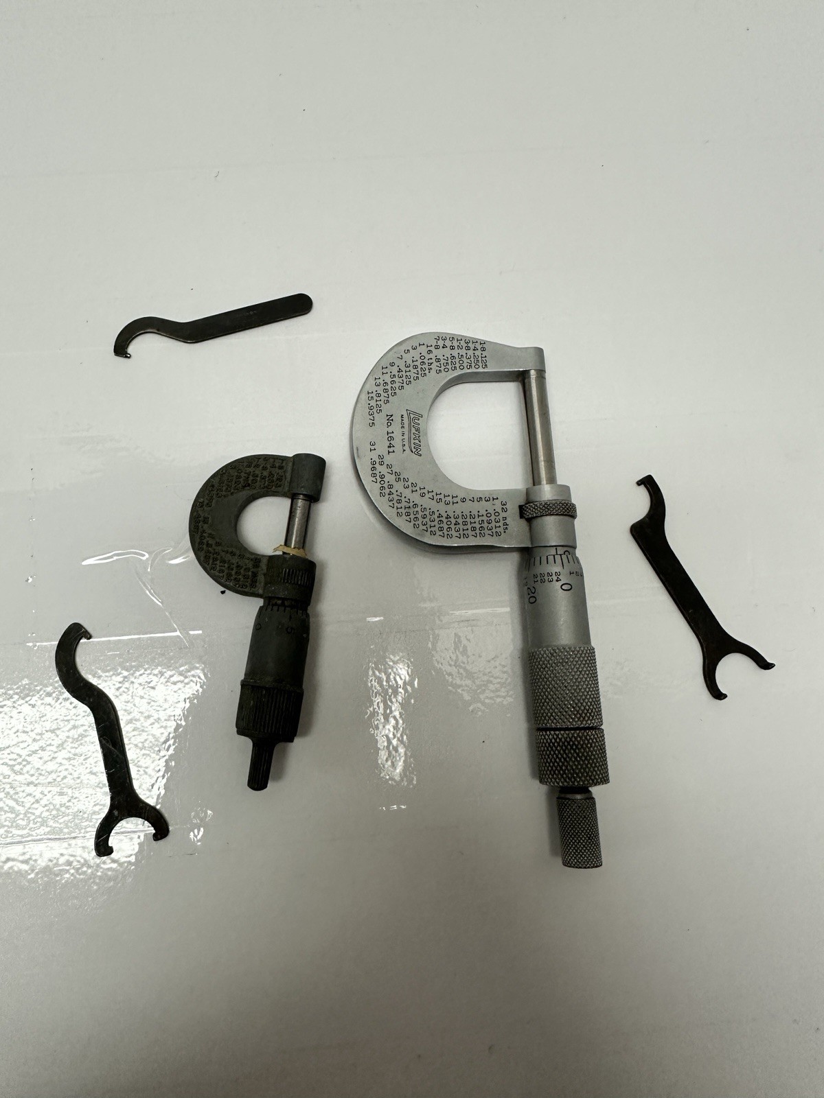 Vintage Lufkin Chrome Clad Micrometer Model 1641