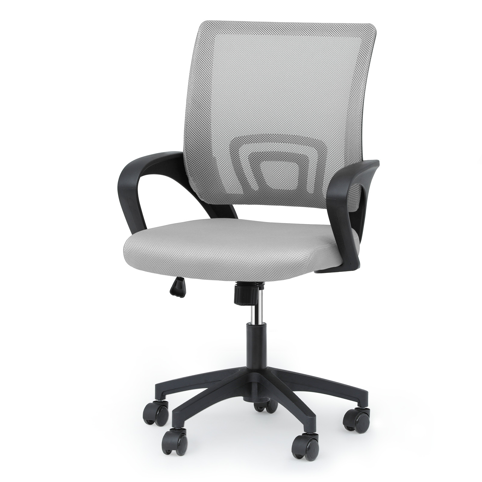 Adjustable Height Computer Home Office Ergonomic Desk Mesh Chair Light Grey