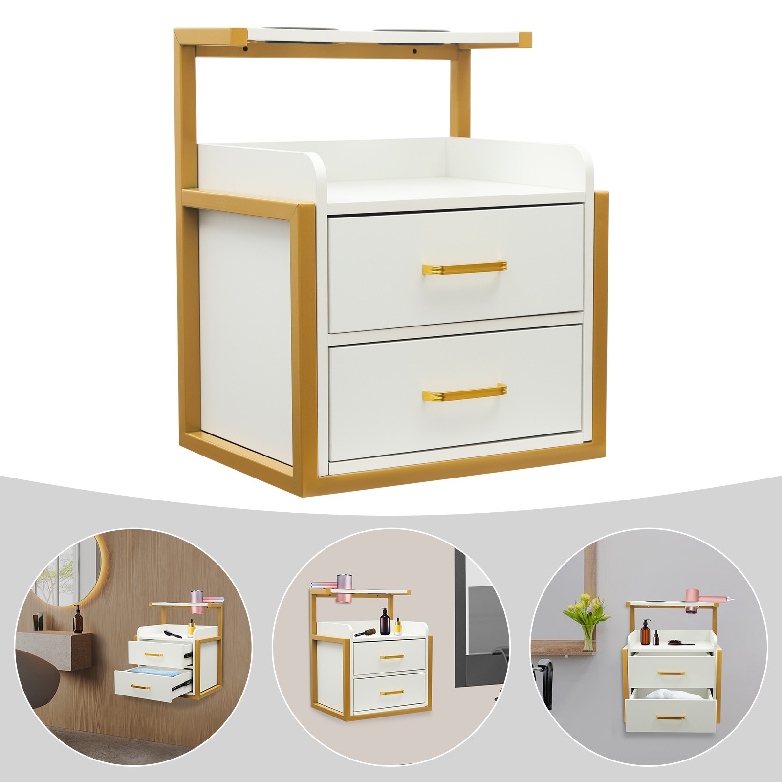 Wall Mounted Salon Storage Cabinet Rectangular Salon Wall Cabinet Storage Cabine