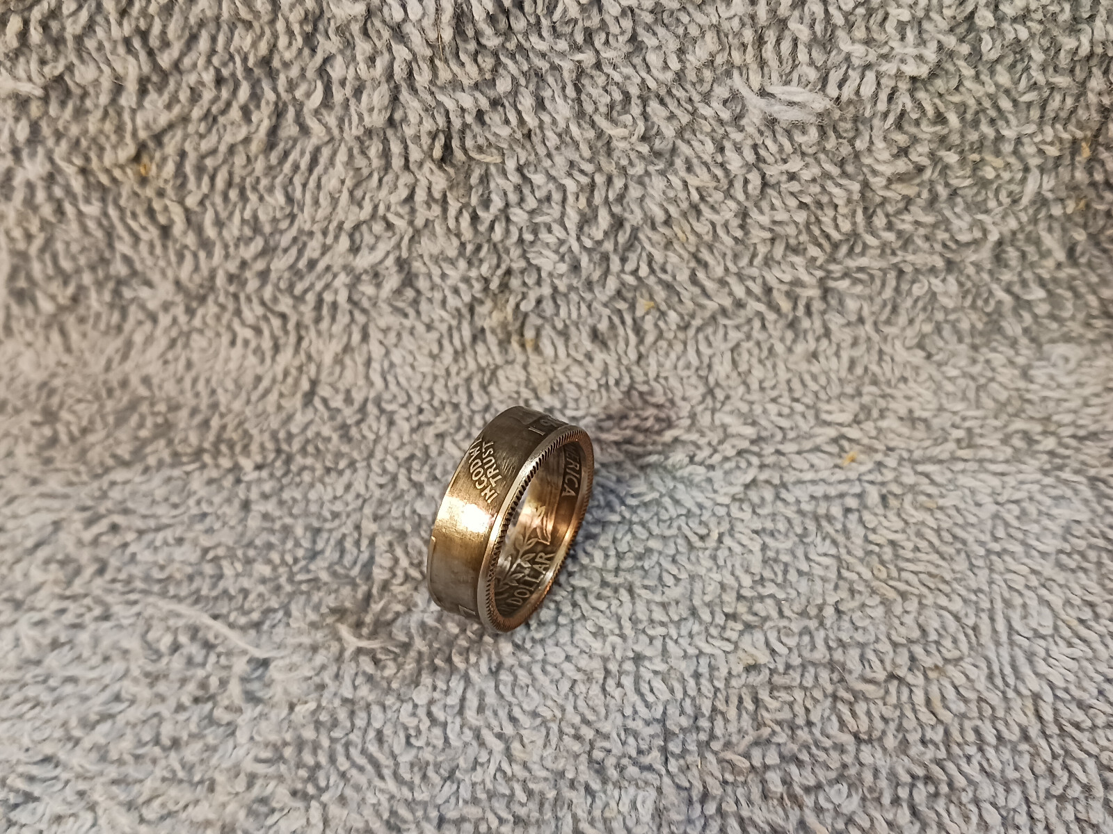 1989 Washington Quarters, Handmade Coin Ring, Size 8