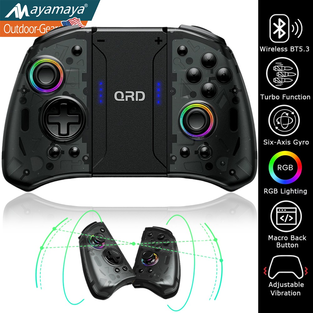 QRD Stellar T5 Wireless Joy-pad for Nintendo Switch OLED Lite PC IOS Android