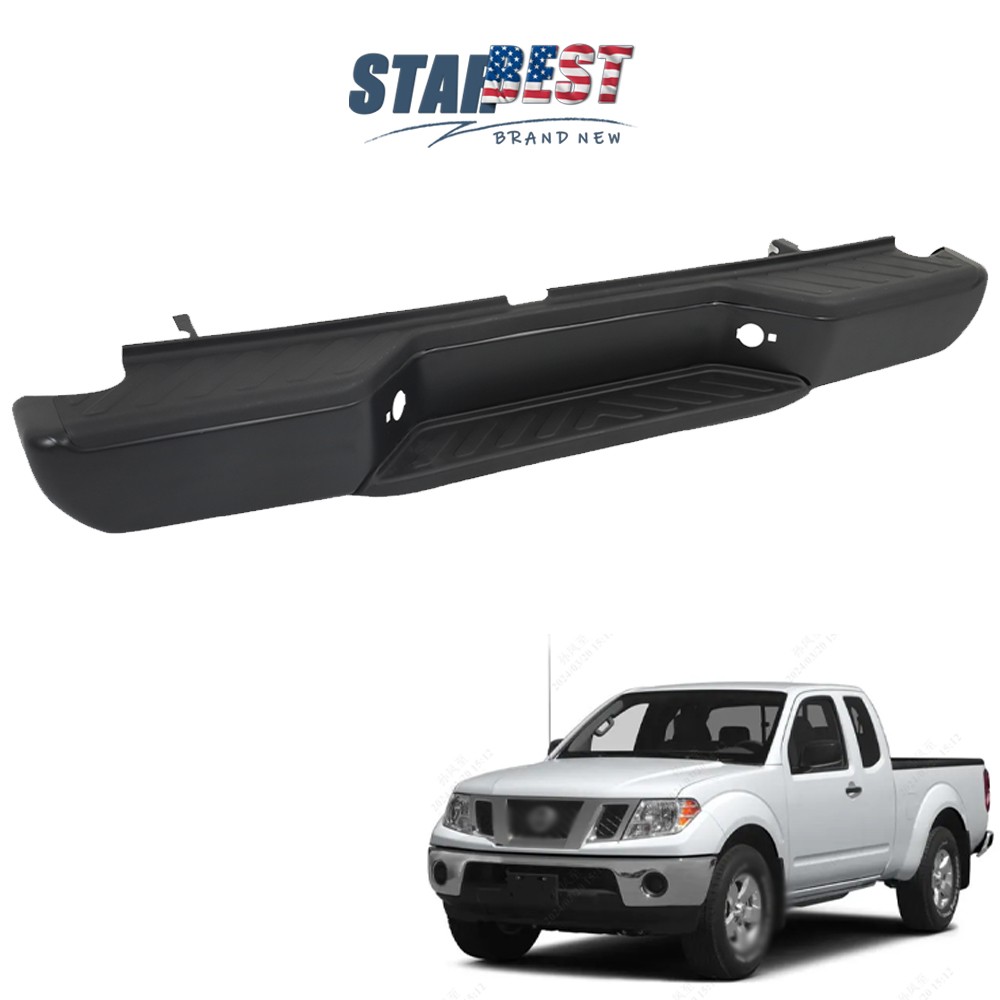 New Rear Step Bumper For Nissan Frontier 2005 2006-2021 W/O Rear Object Sensor