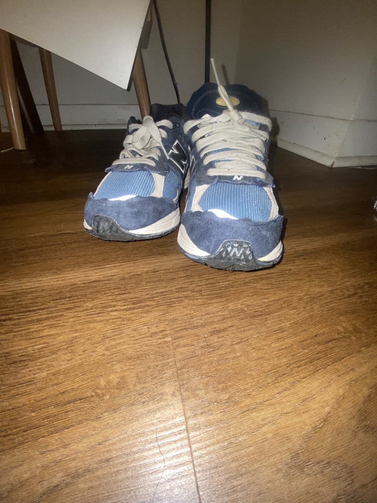 New Balance 2002R Men's Blue White Mesh Suede Running Athletic Shoes Lace-Up