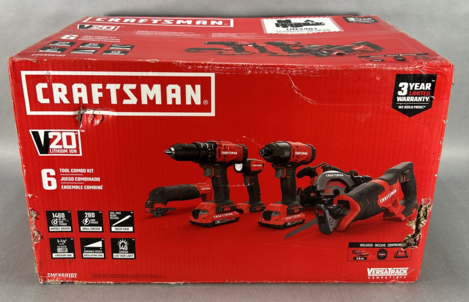 Craftsman CMCK601D2 20V Tool Combo Kit NEW