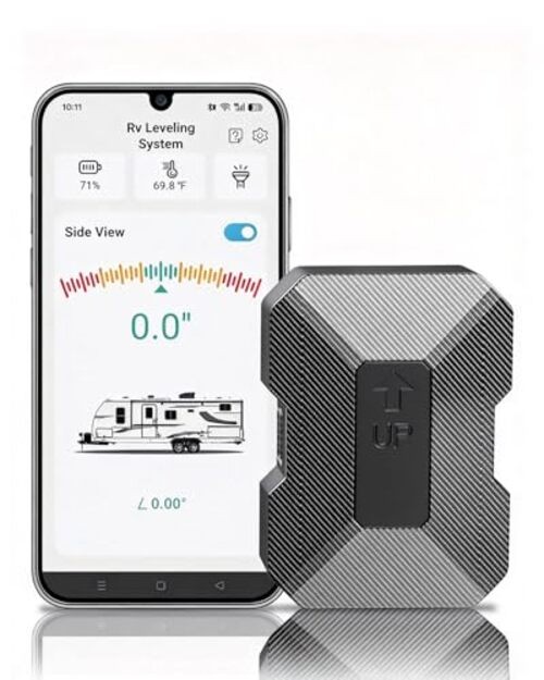 Wireless RV Leveling System - User-Friendly Phone App with Real-Time 3.7"