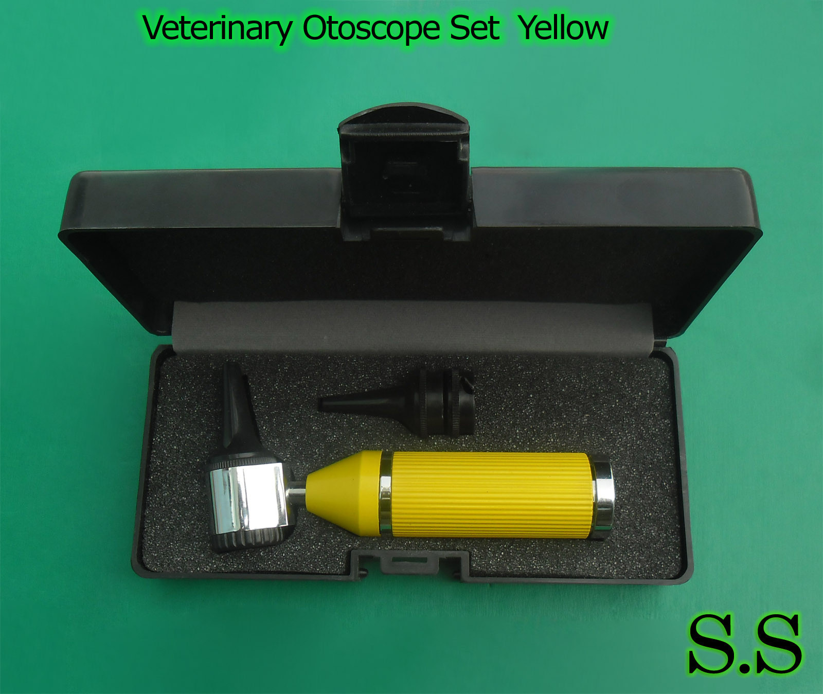Veterinary Otoscope Set Animal Yellow Color Diagnostic Instruments NT-946