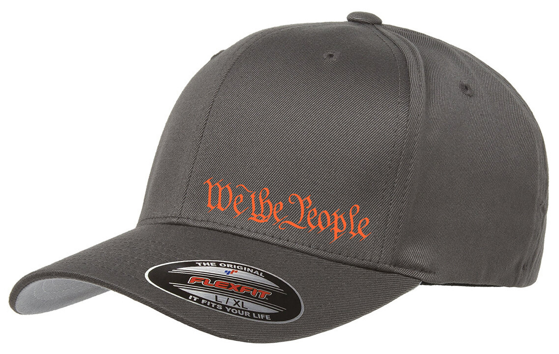 WE THE PEOPLE 2nd AMENDMENT GUN PATRIOT 6277 FLEXFIT HAT *FREE SHIPPING in BOX*