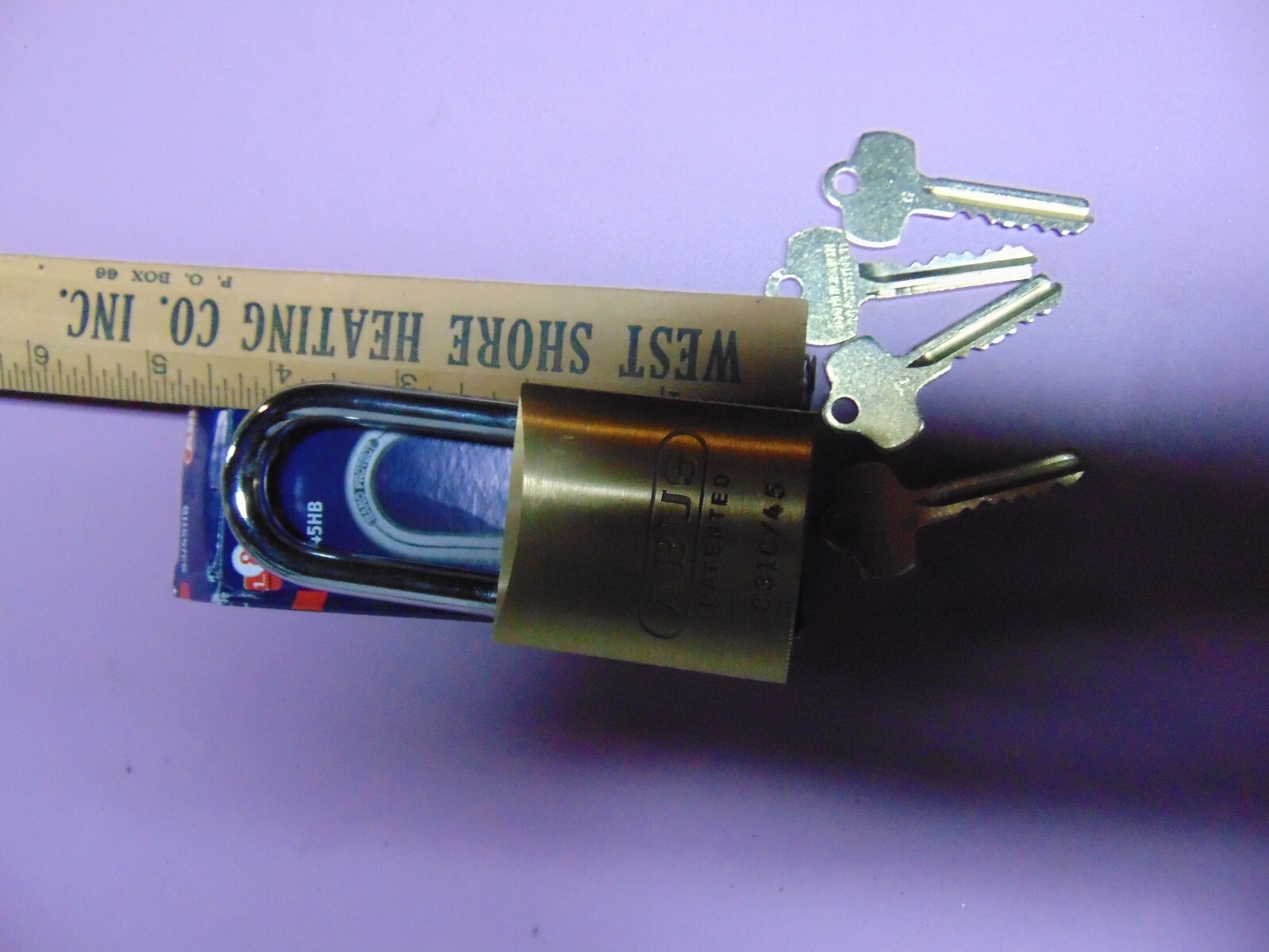 1 NEW ABUS IC BEST CYL. WITH G CORE AND 1 CORE AND 3 KEYS PADLOCK LOCKSMITH