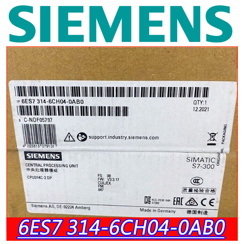 Siemens 6ES7 314-6CH04-0AB0 6ES7314-6CH04-0AB0 Top-notch Quality