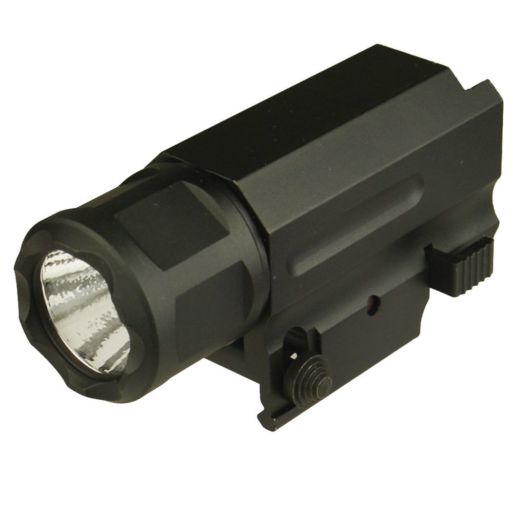 Flashlight Weaver Mount N Quick Release 400 Lumen LED On Off Push Switch