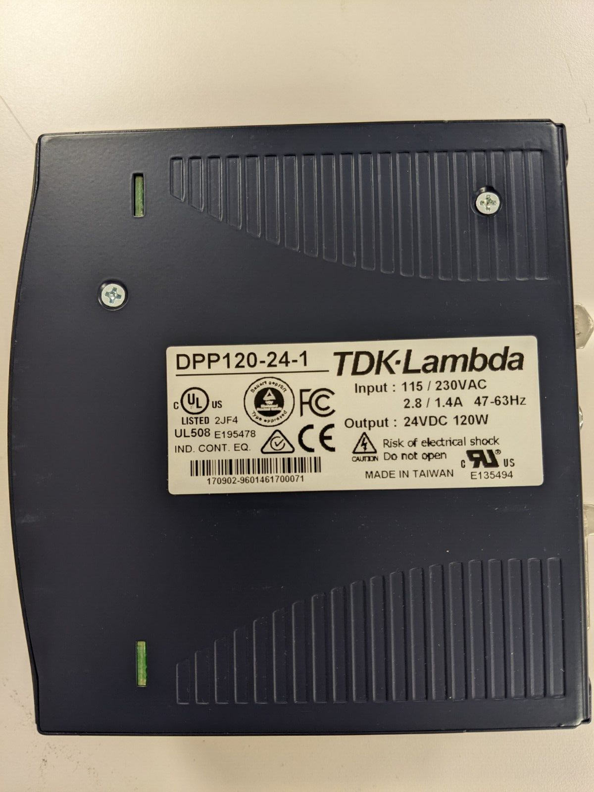 TDK-Lambda DPP120-24-1 Power Supply 115/230v-ac 5a Amp 24v-dc