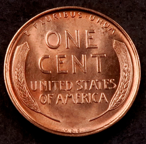 1909 VDB Lincoln Wheat Penny Cent - Gem BU Red