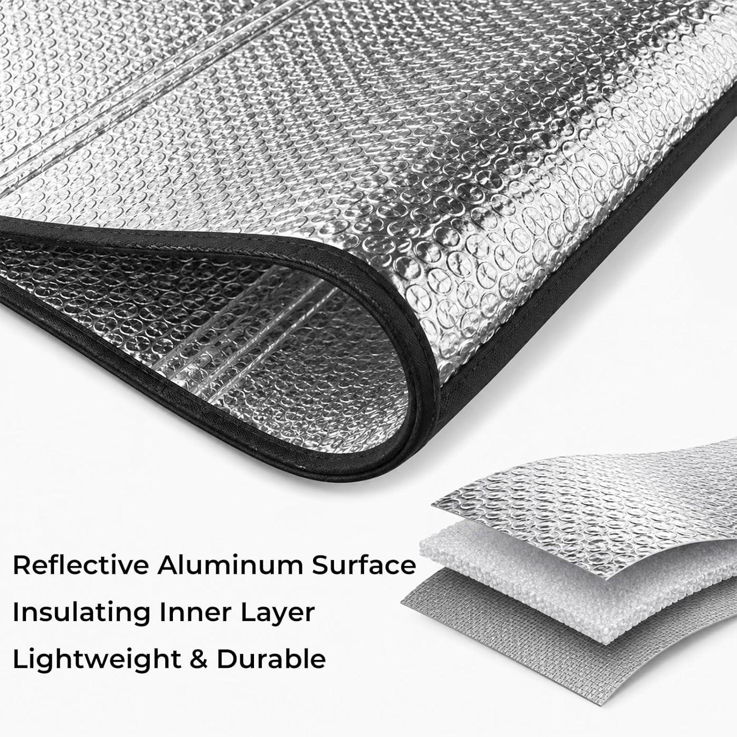 Windshield Shade Compatible with Ford Bronco 2021-2026 Foldable Front Window Sun