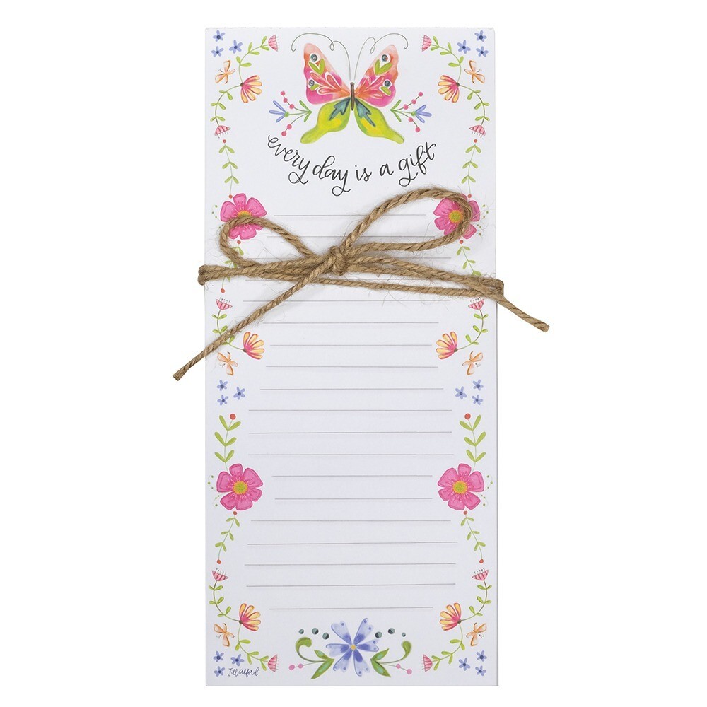 "Every Day is a Gift" Large Magnetic Listpad ~~  9"x4" Size with 50 Sheets
