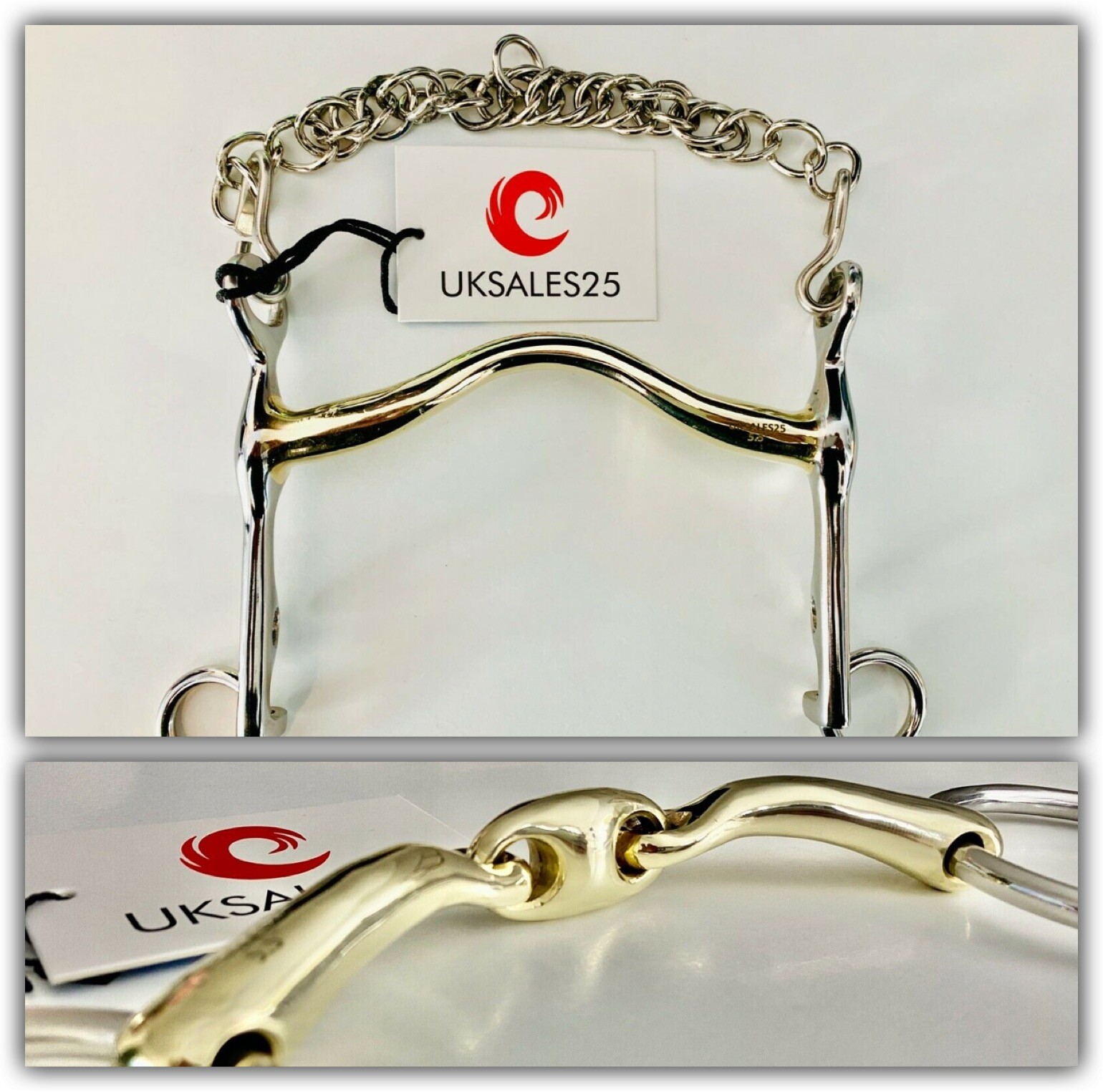 Weymouth Bradoon Bridle Tips Set GS & SS (UKSALES25) Same Day Shipping