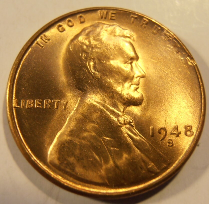 1948 S Lincoln Cent - BU from a nice roll