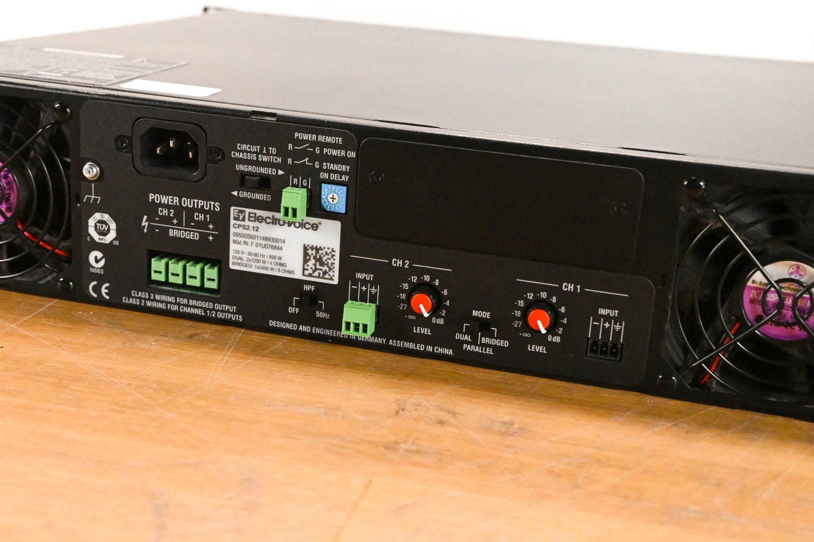 Electro-Voice (EV) CPS2.12 2-Channel Power Amplifier CG01WW9