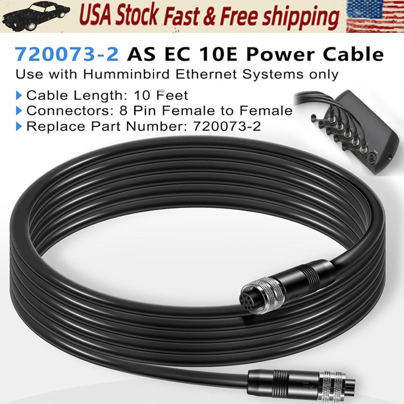 720073-2 AS EC 10E Ethernet Cable Female to Female Ethernet Cord for Humminbird