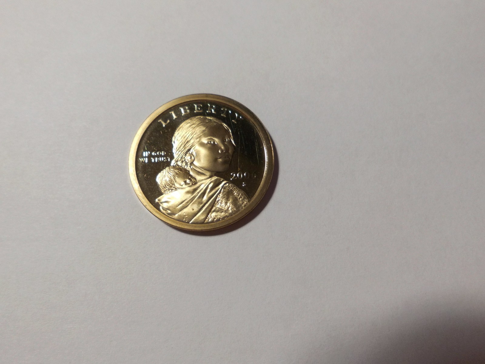 2006(S) SACAGAWEA GOLD PROOF DOLLAR UNCIRCULATED - FROM PROOF SET