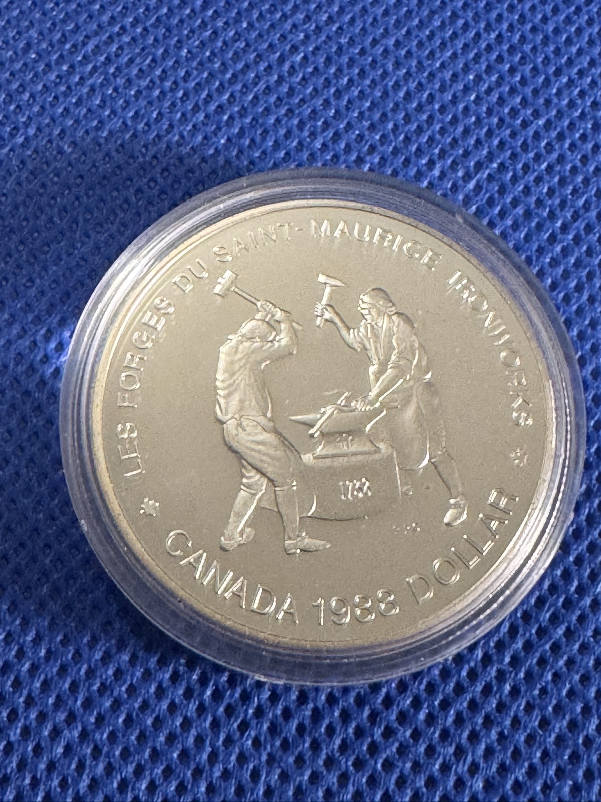 1988 Canada Silver Dollar Saint-Maurice Coin .500