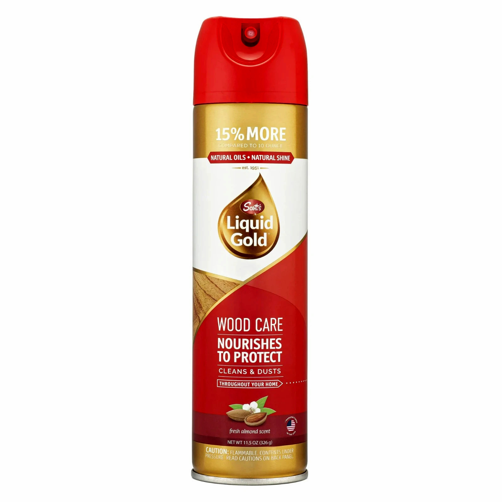 Scott's Liquid Gold Aerosol Spray Wood Care Furniture Polish and Cleaner 10 oz