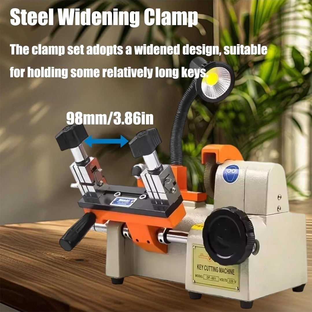 Key Cutting Machine with LED Lighting, Automatic Key Cutter, High Precision...