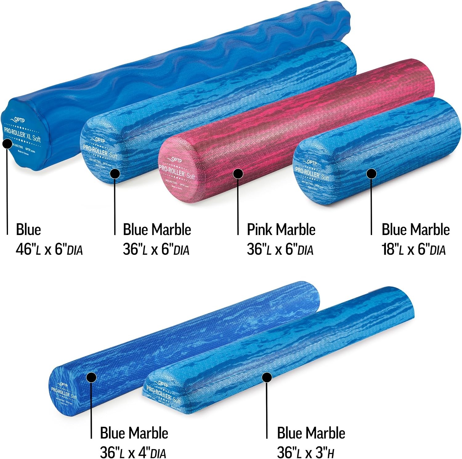 PRO-Roller Soft Density Foam Roller – Low Density Soft Foam Roller