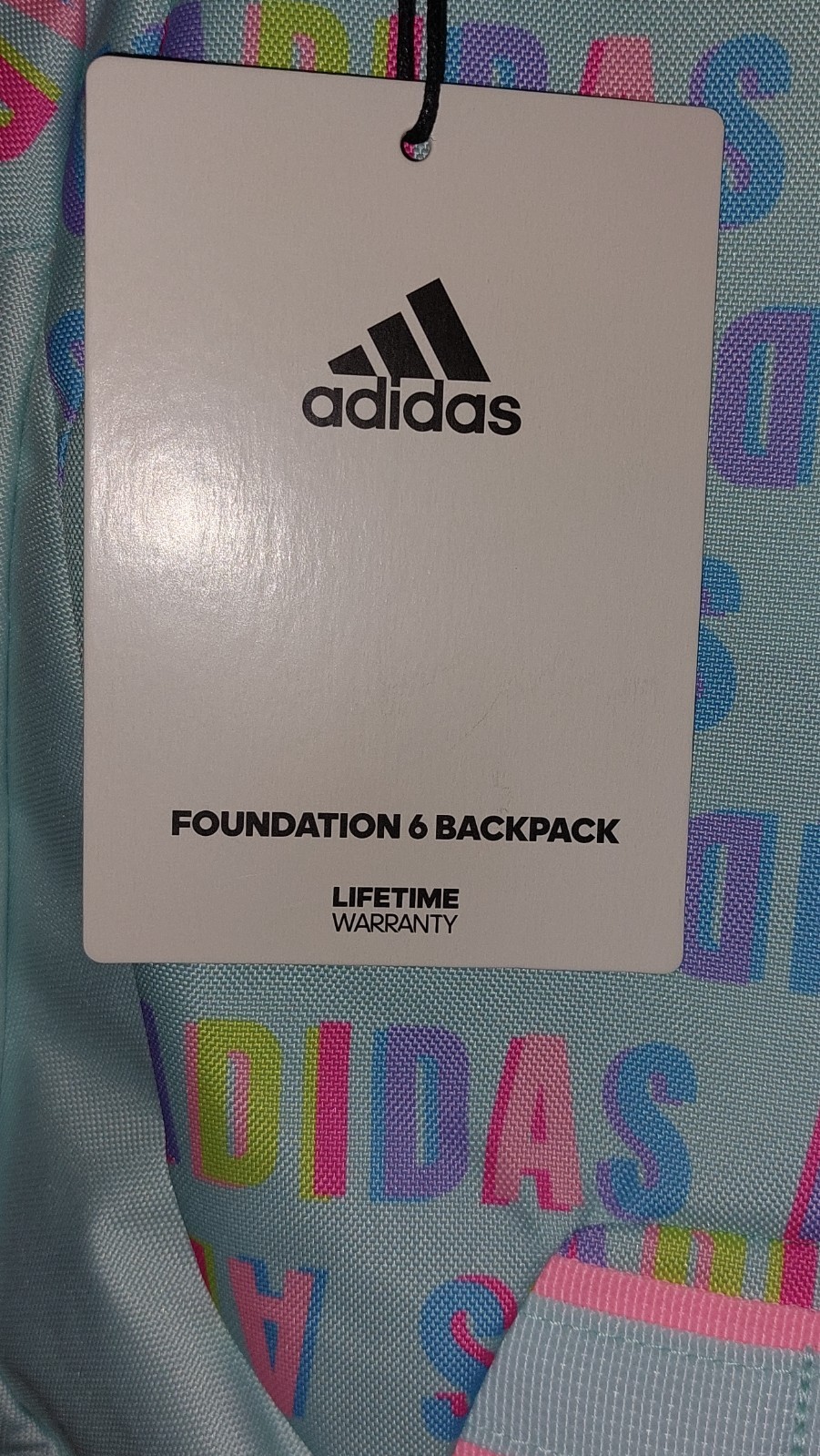 New Adidas Foundation 6 Backpack Aqua Pink Spark