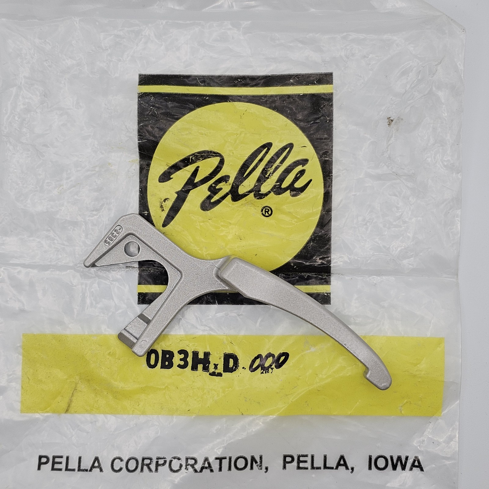 Pella Casement Sash Lock Control Lever Handle Champagne - RIGHT ~ NOS 0B3HD000