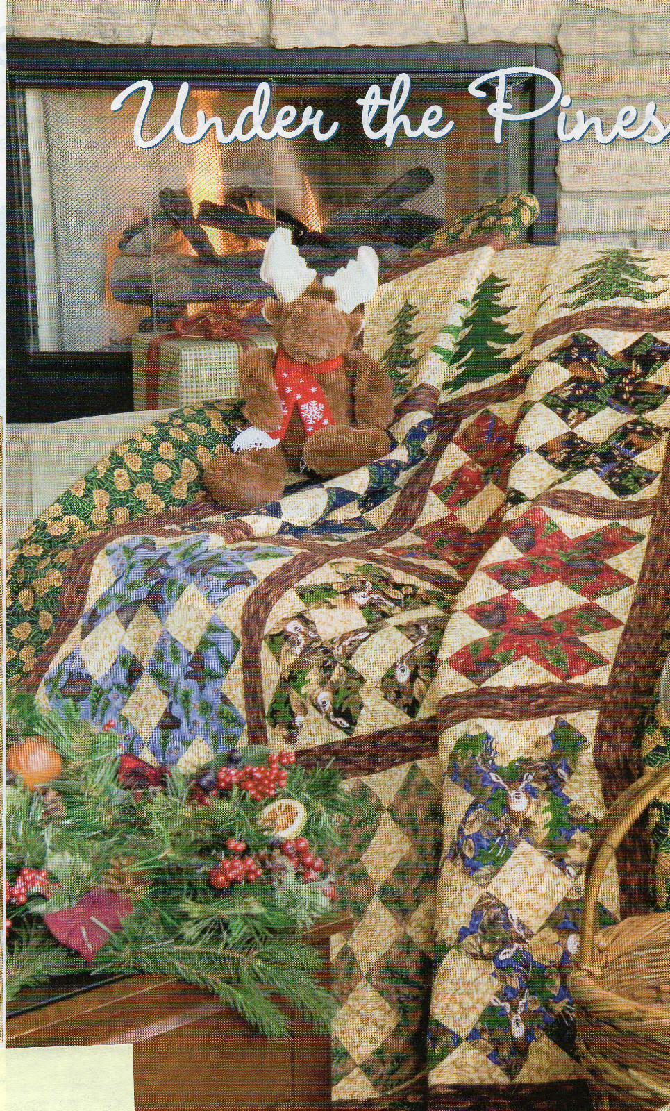 Under The Pines Snuggler Quilt Pattern Pieced/Applique DF