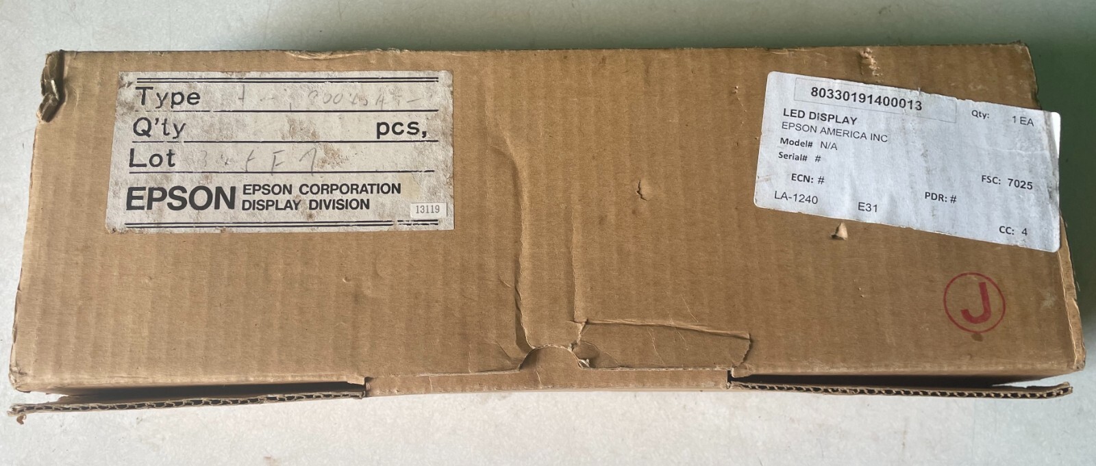 Epson Corporation Display Division EA-Y80040AT-1 LCD Panel, Module, New!