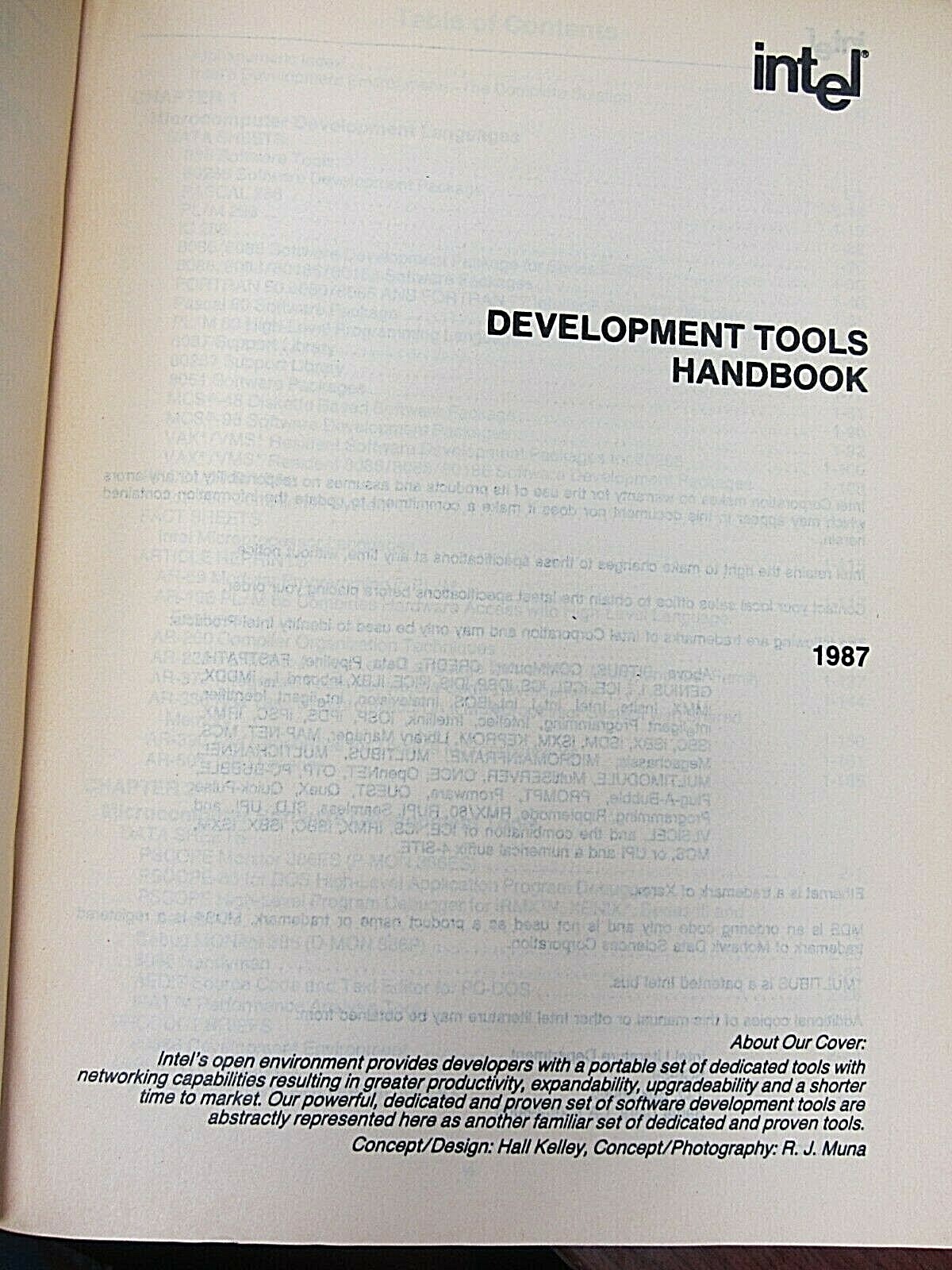 Intel Development Tools Software, Tools and Systems Handbook 1987