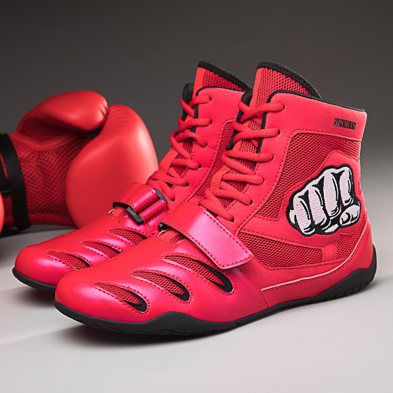 Men Women Professinal Boxing Shoes Fighting Training Shoes Wrestling Sneakers
