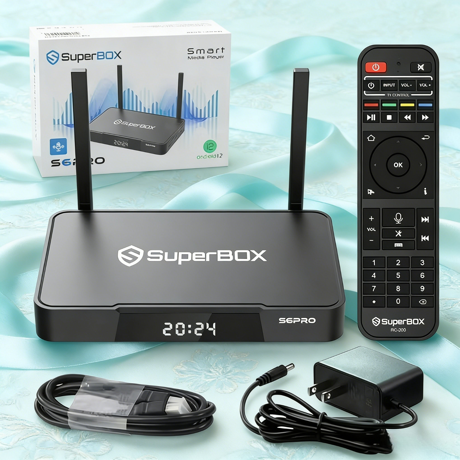 SuperBox S6 Pro Android Smart TV Box 4GB+32GB 8K HDR Dual WiFi Bluetooth