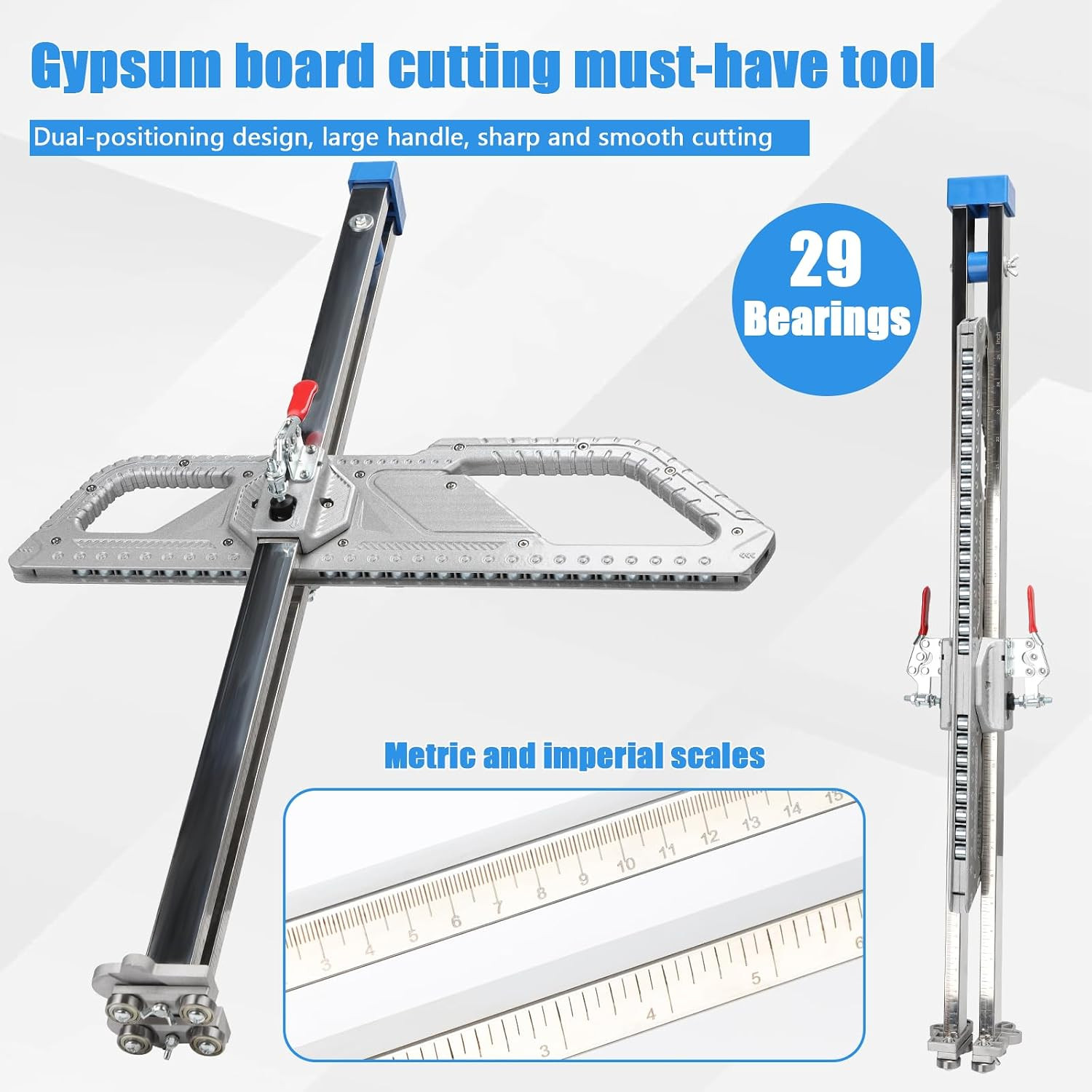 New Drywall Cutting Tool, Plasterboard Cutter 1.5-60Cm Cutting Range, Foldable D
