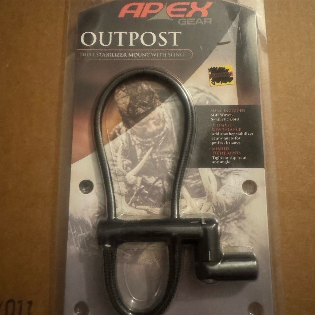 Apex Gear Outpost Dual Stabilizer Mount w/ Sling Archery Bow Balance Black