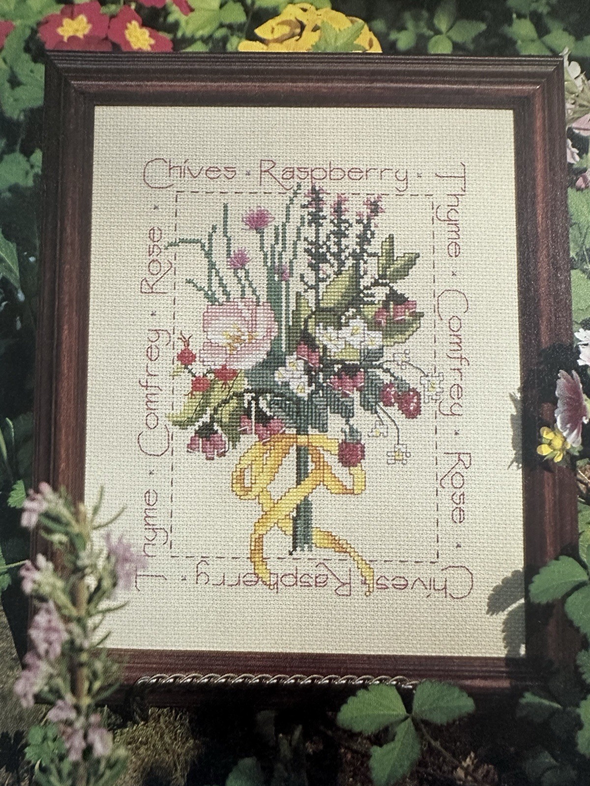 Cross Stitch Pattern "Blushing Bouquet" Pages Taken from Vtg. CS Magazine