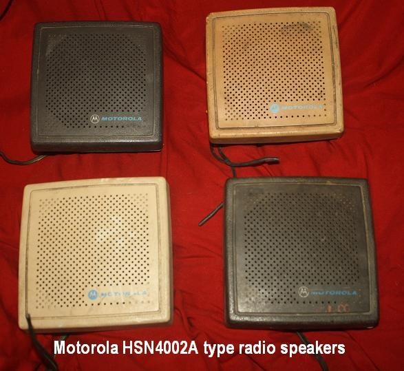 LOT of 4 Motorola Radio Speakers FREE SHIPPING