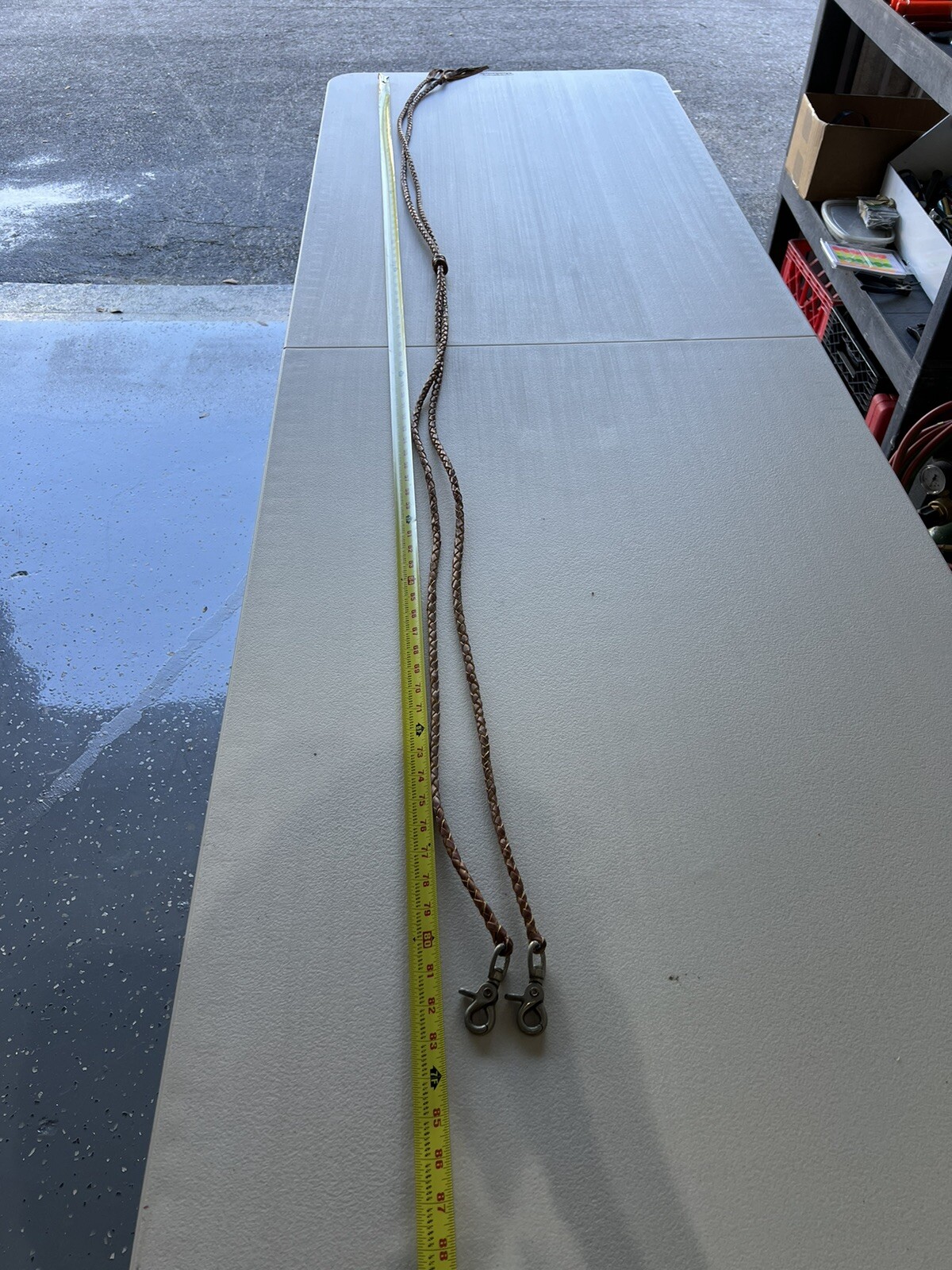 Leather Braided Roping Reins