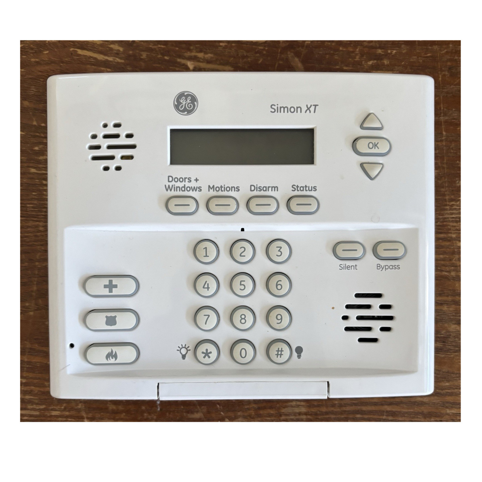 GE Simon XT Alarm System Keypad Control Panel, Indoor Only, White