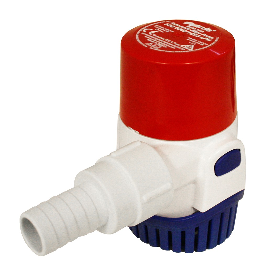 Rule 500GPH Electronic Sensing Bilge Pump - 12V RULE 25SA  Expedited Shipping