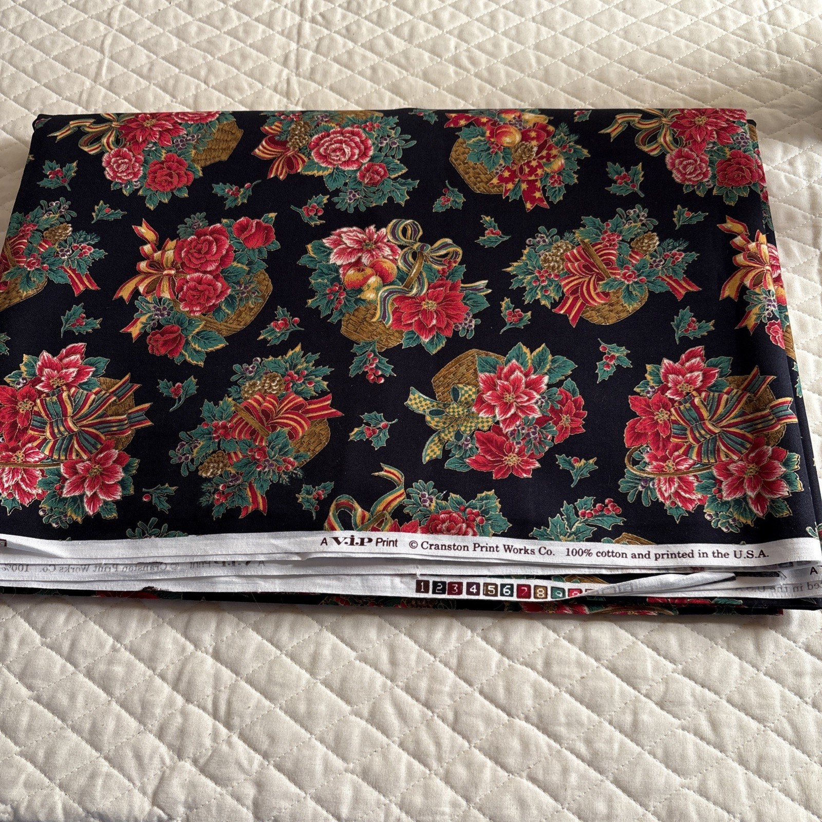 Lot 514-cotton Fabric-Christmas Design. 7 Yards