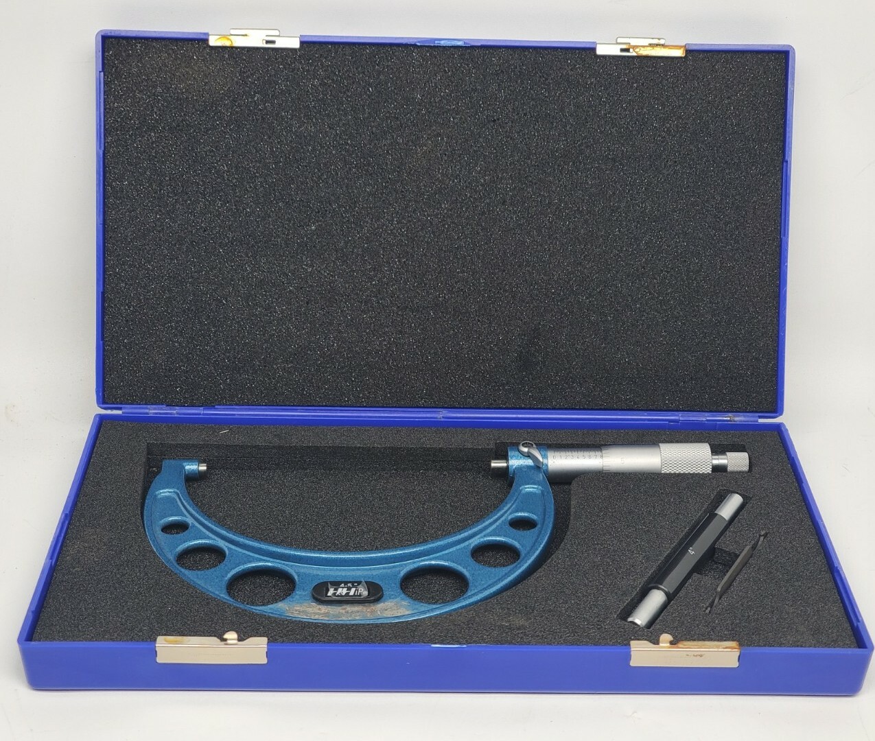 4-5" H&H OUTSIDE MICROMETER PREMIUM PROFESSIONALPRECISION CARBIDE TIPS MACHINIST