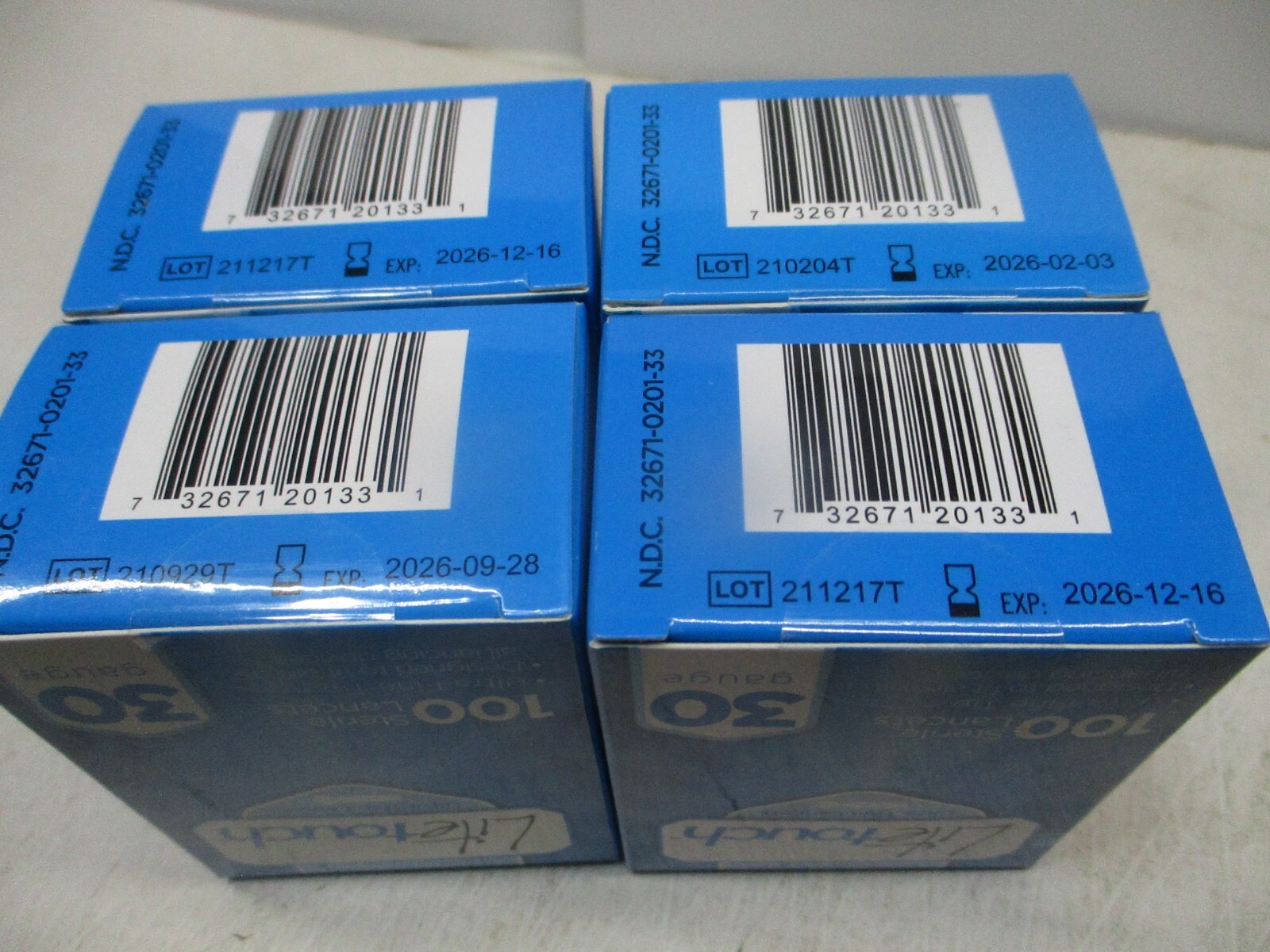 LiteTouch Lancets 400 total 4 boxes 30 gauge
