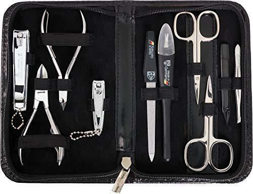 3 Swords Germany - brand quality 10 piece manicure pedicure grooming kit set for
