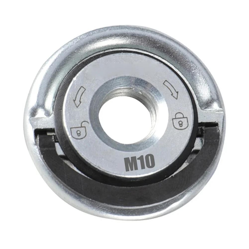 M10 Angle Grinder Self-Locking Quick-Release Pressing Plate Flange Nut Tool