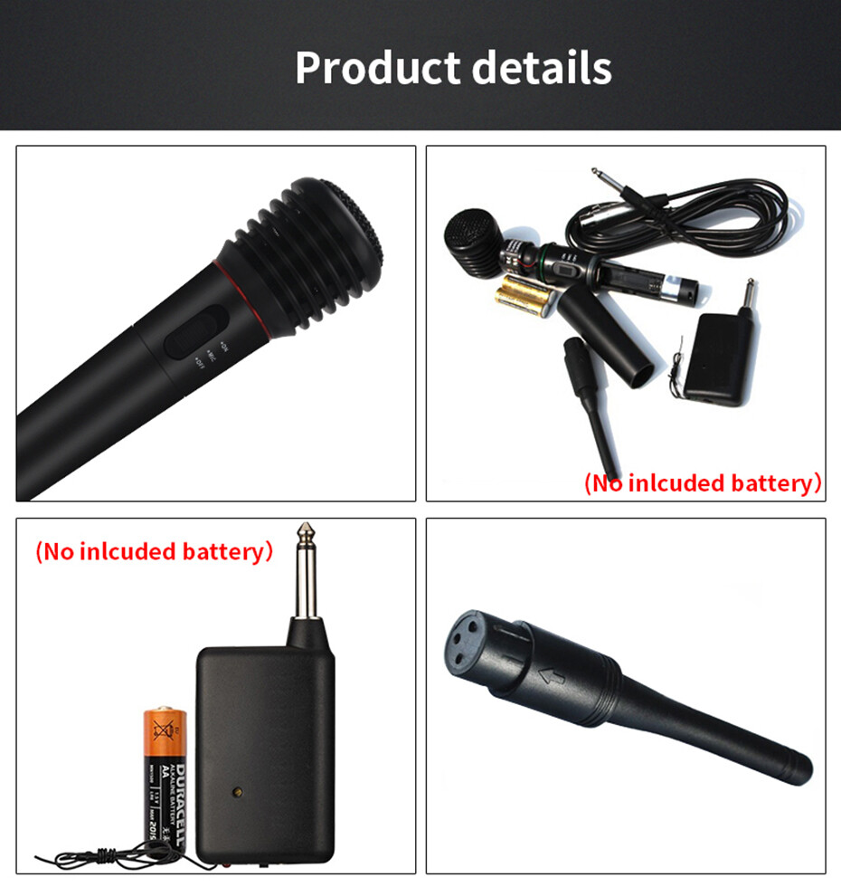 Karaoke Microphone Handheld Professional Wired/Wireless Dynamic Part Vocal Music
