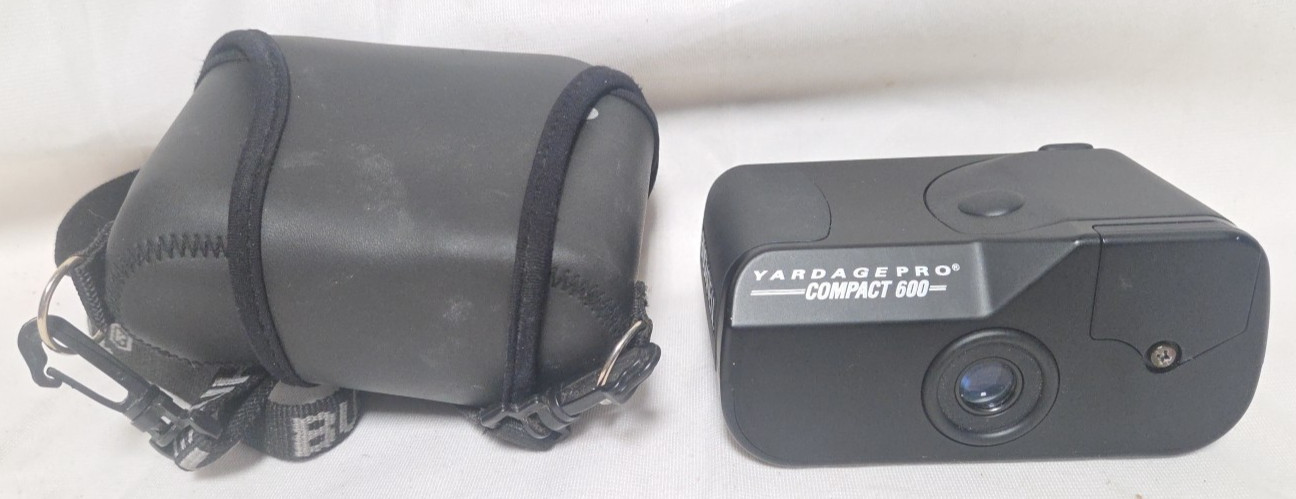 Bushnell Yardage Pro Compact 600 Laser Rangefinder & Case - Tested Working