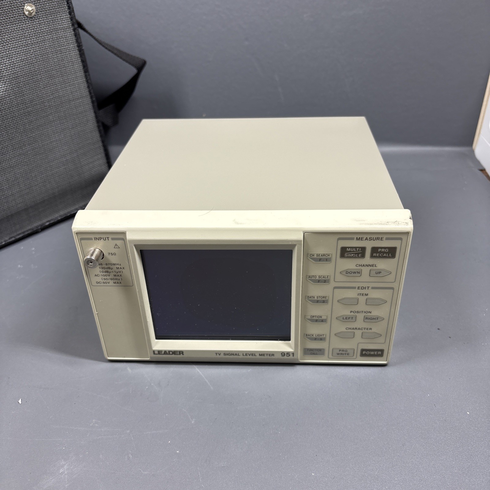 LEADER 951 TV SATTELLITE SIGNAL LEVEL METER