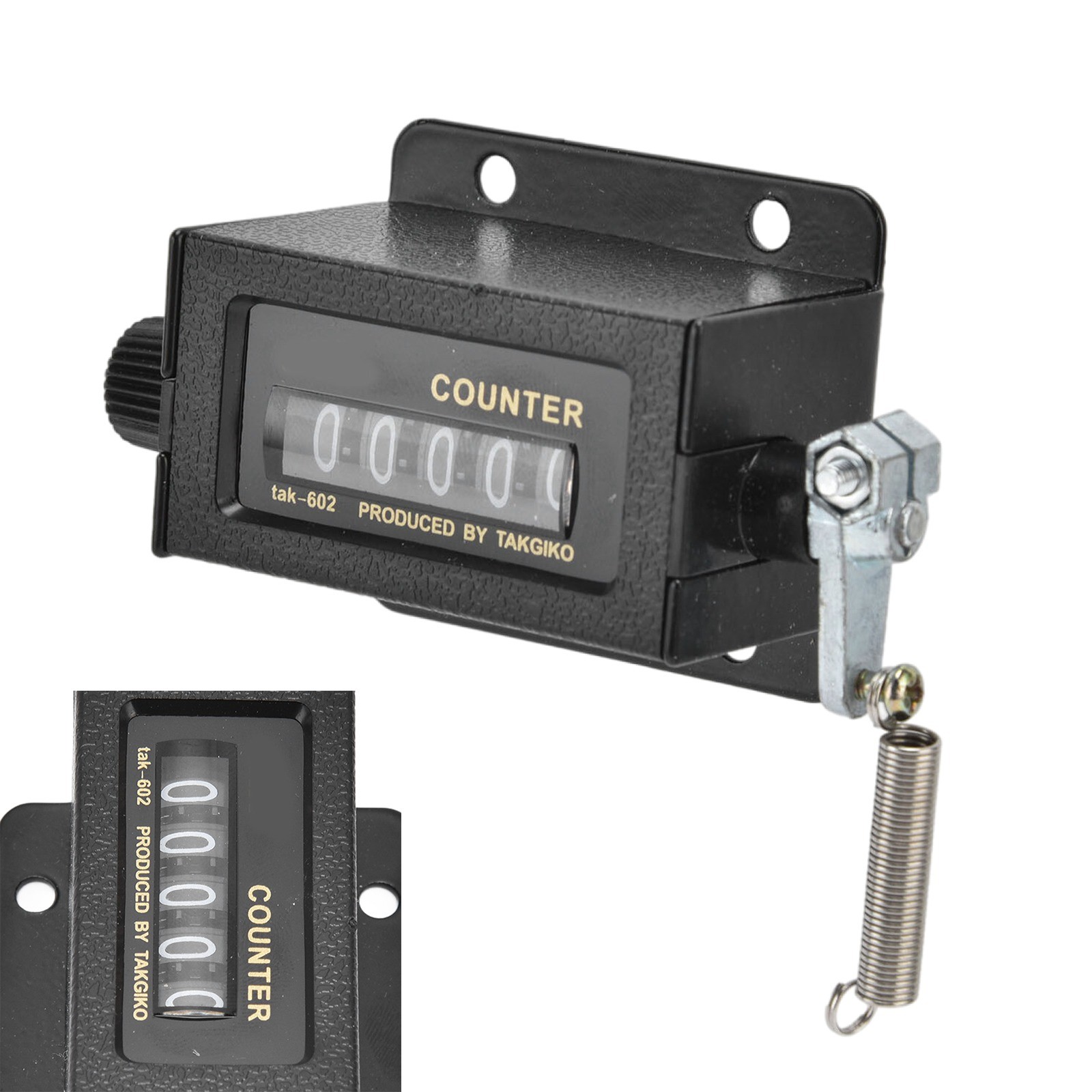 New Bale Counter Glass Mirror Design 5 Digit Counting Mechanical Counter Resetcp